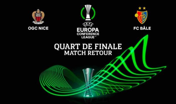 W9/ UEFA Europa Conference League/ quarts de finale retour: la rencontre OGC Nice-FC Bâle jeudi 20 avril à 20h50