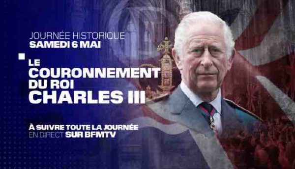 BFMTV : dispositif spécial «Couronnement du roi Charles III» le 6 mai