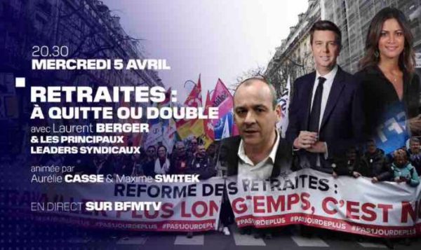 BFMTV : soiré spéciale «Retraites : à quitte ou double» ce mercredi 5 avril