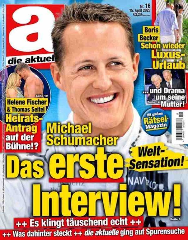 La famille de Schumacher va porter plainte contre le magazine allemand «Die Aktuelle» après une fausse interview par IA