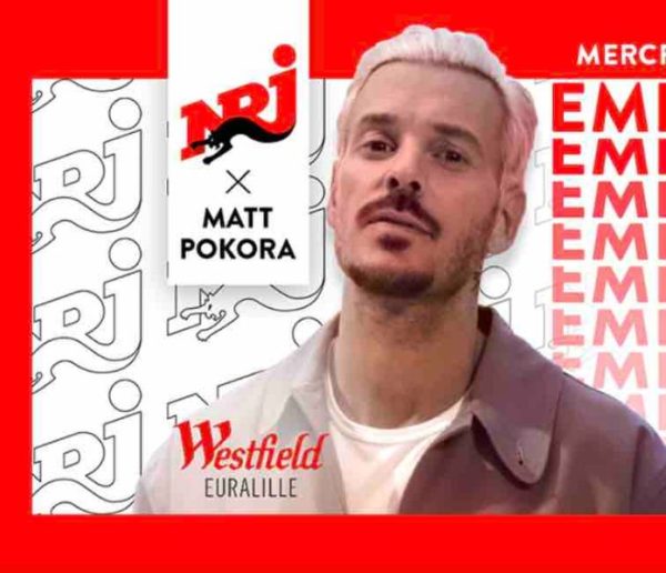 NRJ reçoit Matt Pokora en direct et en public à Lille mercredi 3 mai