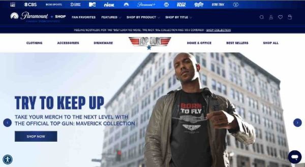Paramount lance la première plateforme mondiale de e-commerce autour de ses marques, Paramount Shop