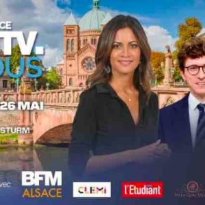 BFMTV/ BFM Alsace/ «Tour de France BFMTV & Vous» : Aurélie Casse et Arthur Helmbacher à la rencontre des Strasbourgeois vendredi 26 mai à 14h00