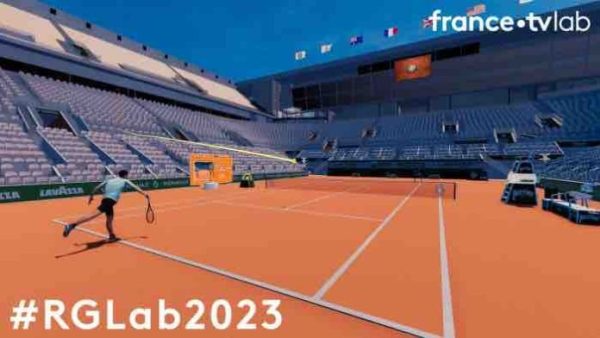 France Télévisions explore le tennis immersif à Roland-Garros du 22 mai au 11 juin 2023