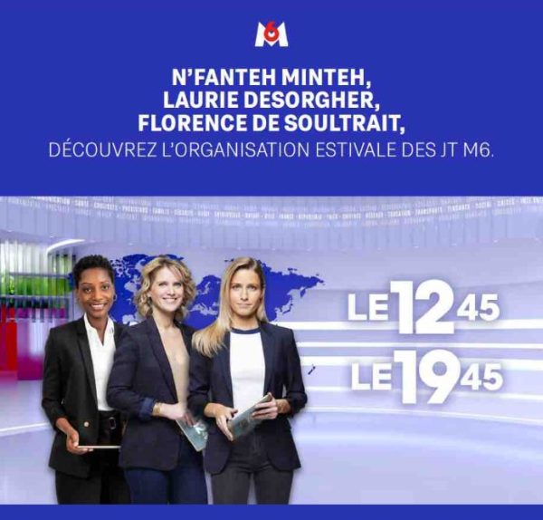 M6/ «12.45»/ «19.45»: l’organisation estivale des JT dès le 17 juillet