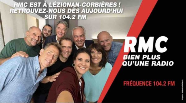 RMC débarque à Lézignan-Corbières dans l’Aude sur 104.2 FM