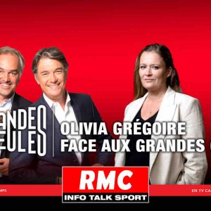 RMC/ RMC Story : Olivia Grégoire invitée spéciale des «Grandes Gueules» ce vendredi