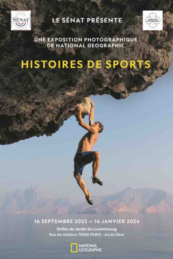 Le Sénat et National Geographic présentent l’exposition photographique «Histoires de sports» sur les grilles du Jardin du Luxembourg du 16 septembre 2023 au 14 janvier 2024