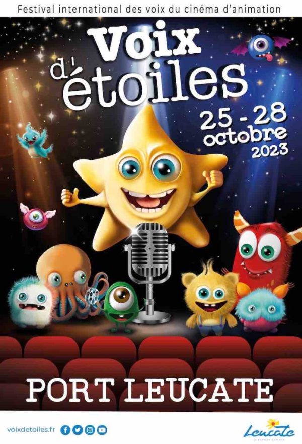 17ème Edition du Festival Voix d’Etoiles : le Festival international des voix du cinéma d’animation du 25 au 28 octobre à Port Leucate