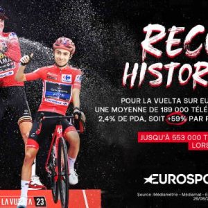 Eurosport/ cyclisme : records historiques pour la Vuelta 2023