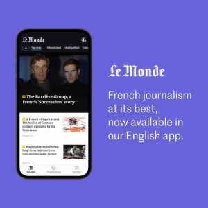 «Le Monde» lance «Le Monde in English» dans son application