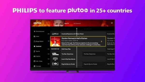 Pluto TV disponible sur les Smart TV de Philips grâce à un partenariat avec TP Vision
