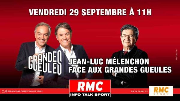 RMC : Jean-Luc Mélenchon nvité des «Grandes Gueules» ce vendredi