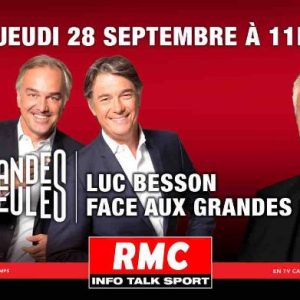 RMC/ RMC Story : Luc Besson invité des «Grandes Gueules» jeudi