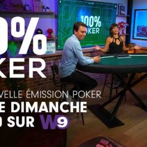 W9 lance sa nouvelle émission «100% Poker» tous les dimanches dès le 24 septembre