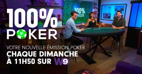 W9 lance sa nouvelle émission «100% Poker» tous les dimanches dès le 24 septembre