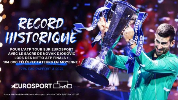 Eurosport/ audiences: nouveau record historique pour l’ATP Tour avec la finale des Nitto ATP Finals