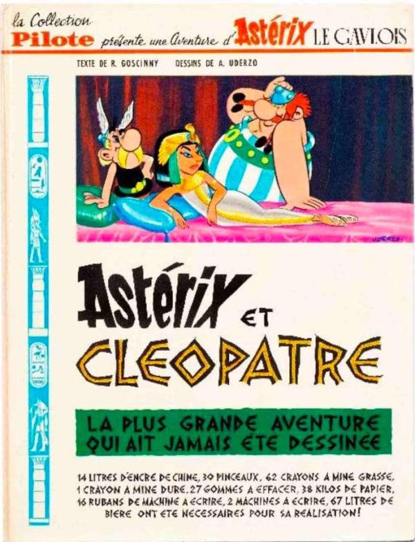 Le dessin original de la couverture d’«Astérix et Cléopâtre» vendu aux enchères