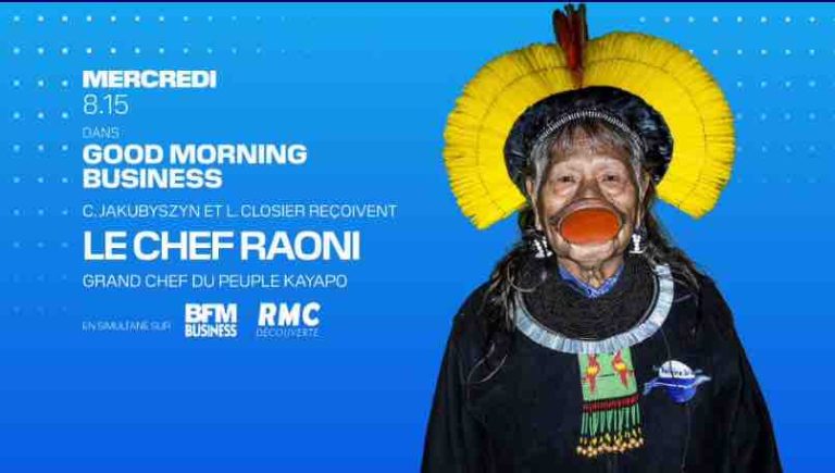 BFM Business : le chef Raoni invité de «Good Morning Business»