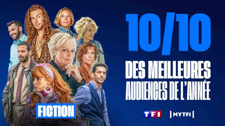 TF1 décroche en 2023 les 10 premières audiences de Fiction Française et 9 des 10 meilleures audiences de divertissement