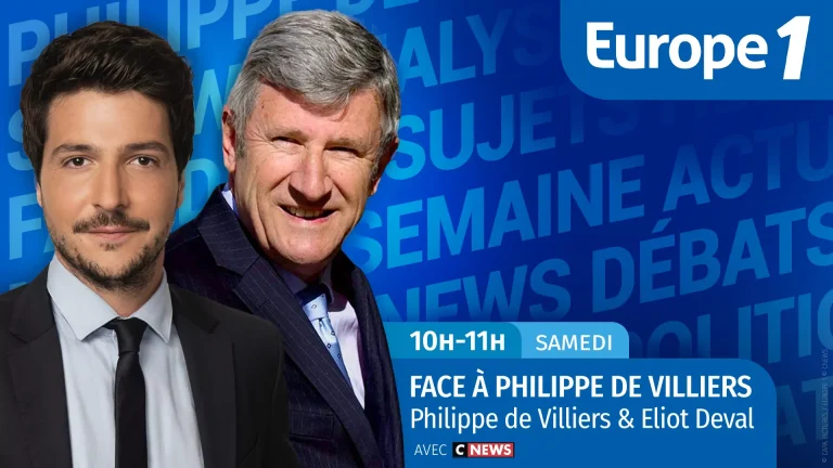 Europe 1 et CNews: rapprochement avec «Face à Philippe de Villiers» 