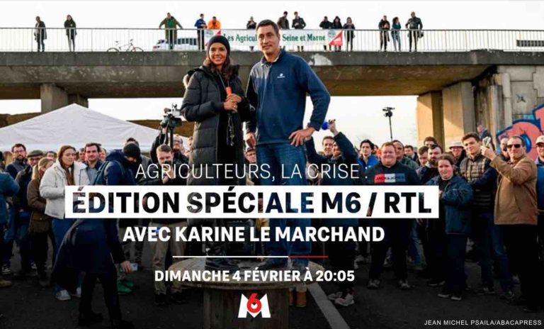 M6/ RTL : Karine Le Marchand aux commandes d’une émission spéciale consacrée à la grogne des agriculteurs dimanche soir