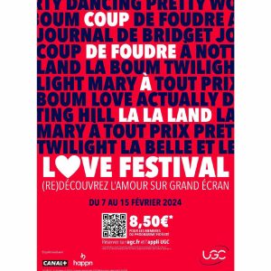 UGC lance le «LOVE FESTIVAL UGC», en partenariat avec CANAL+ et happn