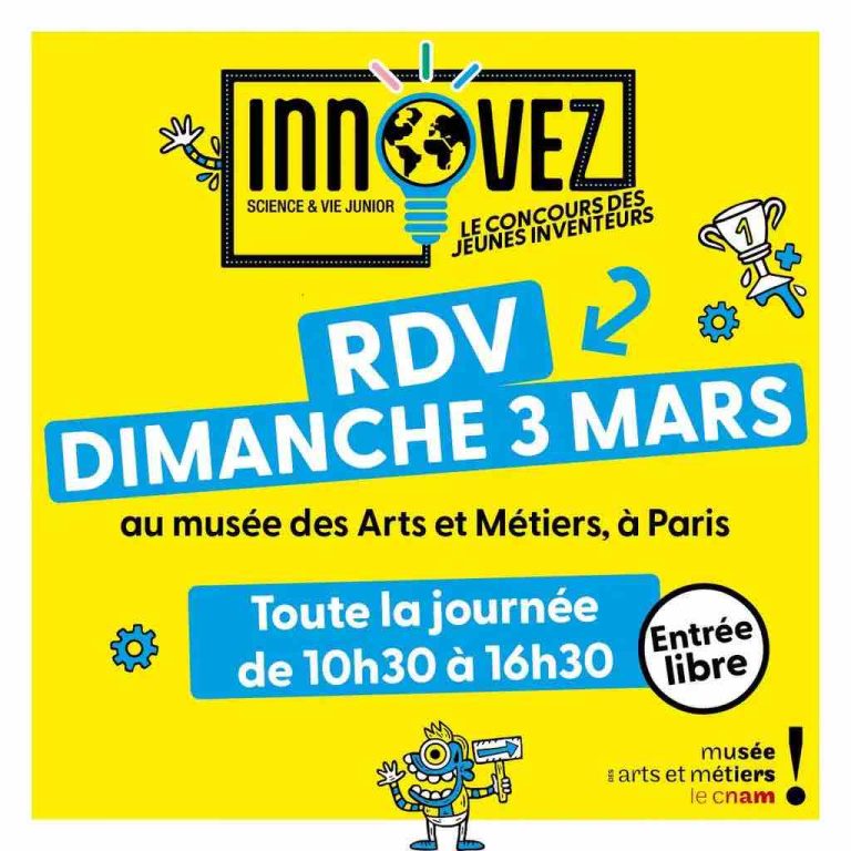 «Science & Vie Junior»: Journée des jeunes inventeurs le 3 mars