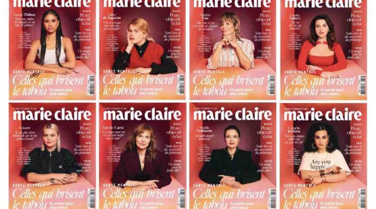 Groupe Marie Claire/ 8 couvertures, 8 personnalités pour le 8 mars : «Marie Claire» brise le tabou autour de la santé mentale