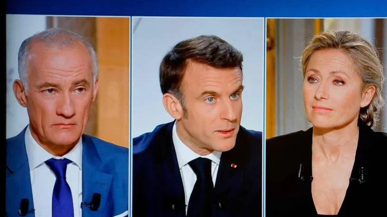8,9 millions de Français à l’écoute de Macron sur TF1 et France 2 pour parler de l’Ukraine 