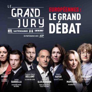«Le Grand Jury RTL-Le Figaro-M6» : «Le Grand Débat» le 5 mai avec 7 candidats têtes de liste aux élections européennes