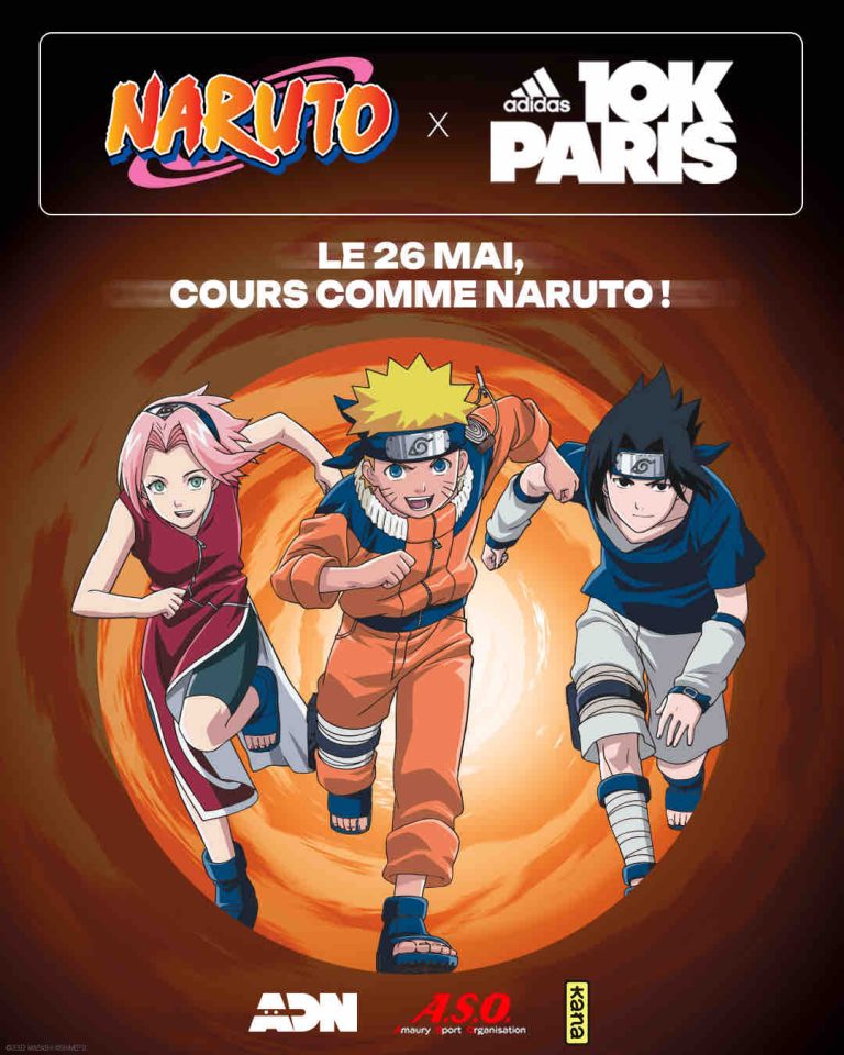 Naruto s’associe à ASO pour l’événement Adidas 10K Paris qui aura lieu le dimanche 26 mai