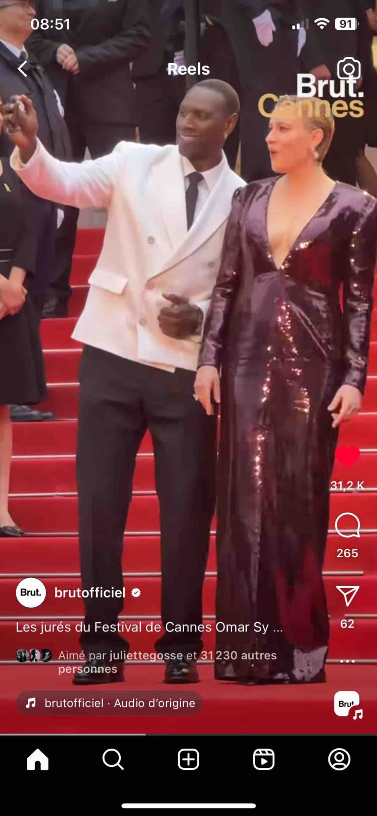 Audience record pour les videos publiées par Brut autour de la cérémonie d’ouverture du Festival de Cannes