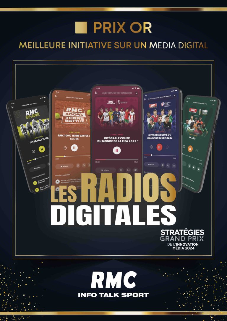 RMC et RMC Sport récompensés au Grand Prix Stratégies de l’Innovation Media 2024