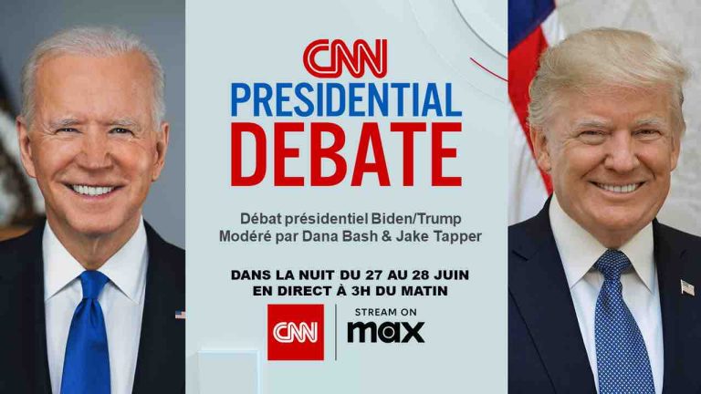 CNN organise le 1er débat présidentiel Biden/Trump en direct dans la nuit du 27 juin à 3h00 du matin