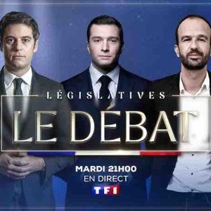 Débat TV des législatives 2024 : Jordan Bardella souhaite que Jean-Luc Mélenchon «vienne débattre» face à lui et Gabriel Attal ce mardi 25 juin 2024 sur TF1