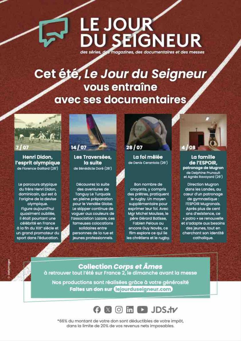 France 2 : «Le Jour du Seigneur» en campagne estivale JO