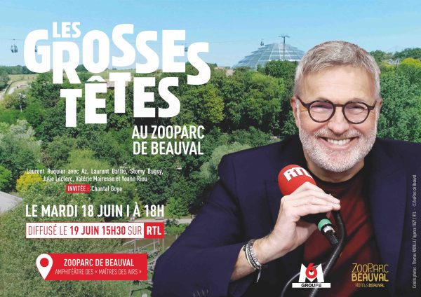 RTL : «Les Grosses Têtes» au ZooParc de Beauval le 18 juin (Diffusé le 19 juin sur RTL)