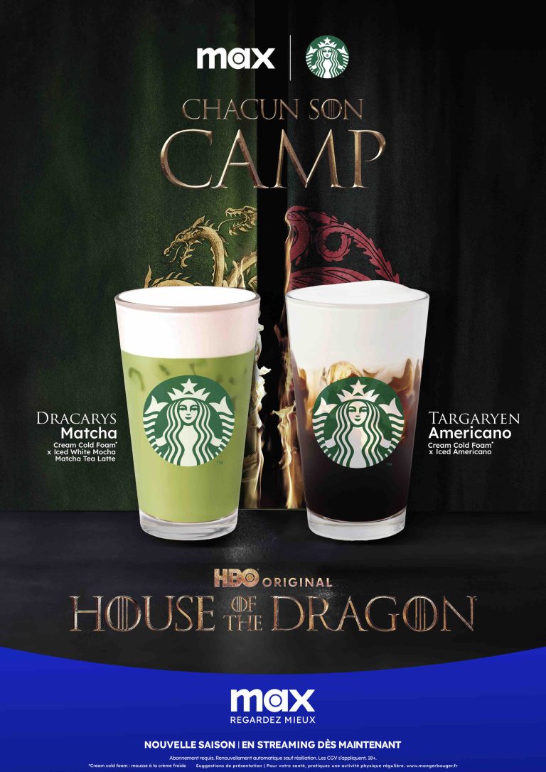 Starbucks et Max s’associent pour créer des boissons inédites autour de «House of the Dragon»