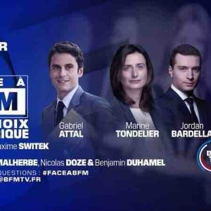 BFMTV/ élections législatives : 4ème chaîne de France ce mercredi 3 juillet avec la soirée spéciale «FACE À BFM : UN CHOIX HISTORIQUE»