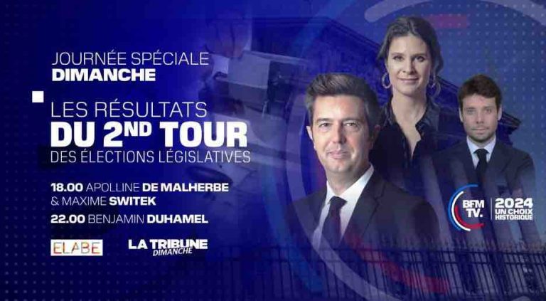 BFMTV : dispositif spécial second tour des élections législatives