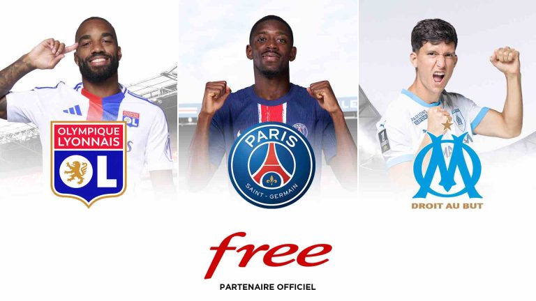 Free devient partenaire du PSG, de l’OM et de l’OL