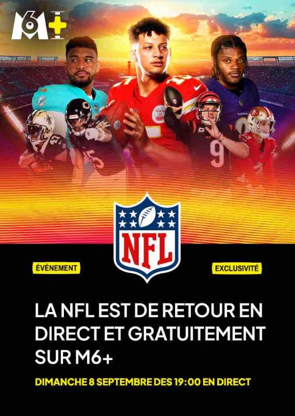 M6 : la NFL de retour sur M6+ dès le 8 septembre