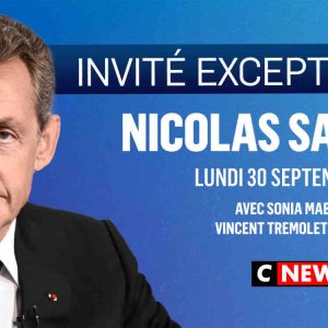 Nicolas Sarkozy invité d’Europe 1 et CNews lundi 30 septembre à partir de 8h00 