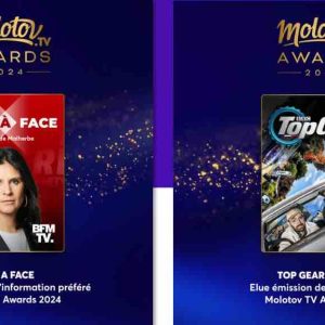 BFMTV, RMC & RMC Découverte lauréates aux Molotov TV Awards 2024