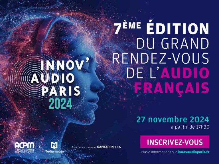 Innov’Audio Paris #7 ACPM x Médiamétrie : le grand rendez-vous de l’audio français revient le 27 novembre 2024