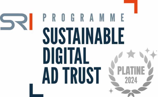 TF1 PUB obtient le niveau Platine lors de la 2ème vague du programme Sustainable Digital Ad Trust du SRI