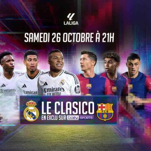 beIN SPORTS/ football: Real Madrid - FC Barcelone, le Clasico samedi 26 octobre à 21h00 sur beIN SPORTS 1