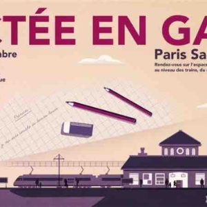 «Dictées en gares» : France Culture et SNCF Gares & Connexions donnent rendez-vous en gare de Paris Saint-Lazare pour cinq dictées géantes