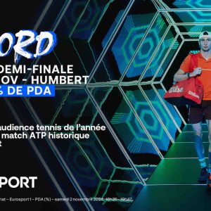 Eurosport : le Rolex Paris Masters signe la meilleure audience tennis de l’année